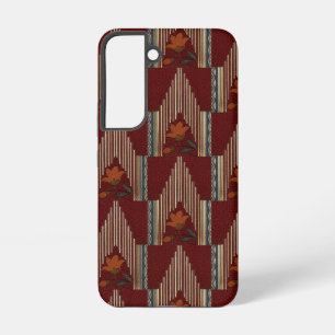 Deco Pattern With Flower And Spire Samsung Galaxy S22 Case