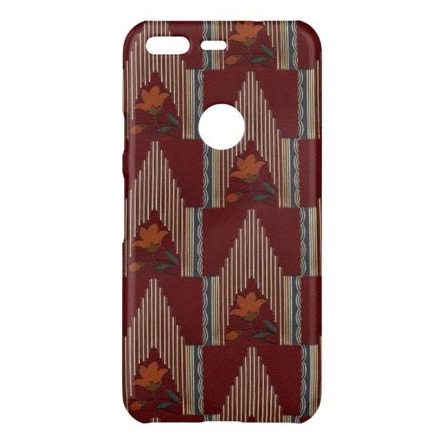 Deco Pattern With Flower And Spire Uncommon Google Pixel Case (Back)