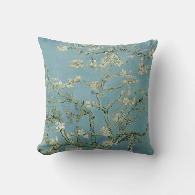 Deco pillows: Van Gogh's almond flowers Throw Pillow (Front)