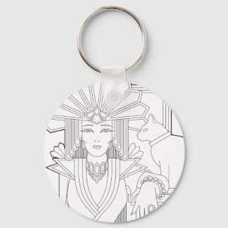 Deco Priestess Keychain