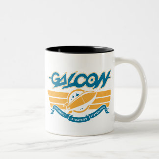 deco_rocket_gold Two-Tone coffee mug