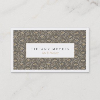 Deco Seigaiha Business Cards by businessessentials at Zazzle