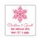 Deco Snowflake Script Holiday Return Address