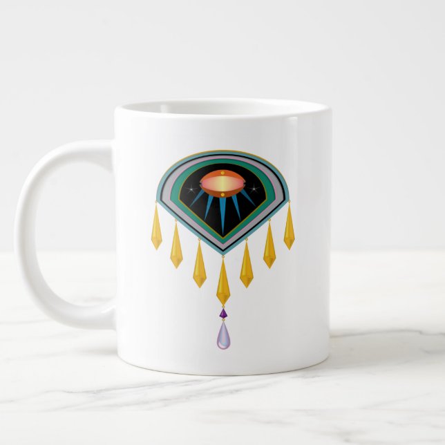 Deco Space Egg Jumbo Mug (Left)