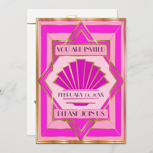 Deco Special Occasion Invitation (Front/Back)