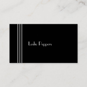 Deco Stripes by Leslie Peppers Business Card