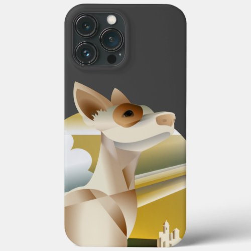 Deco Style Podenco Dog iPhone 13 Pro Max Case