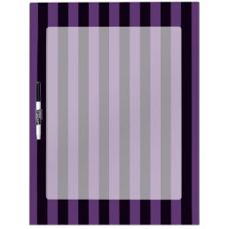 Deco Style Purple Vertical Stripes Dry Erase Board