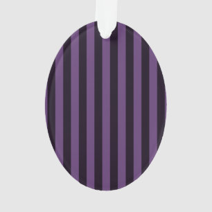 Deco Style Purple Vertical Stripes Ornament
