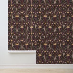 Deco Sunburst Art Deco Peel and Stick Wallpaper