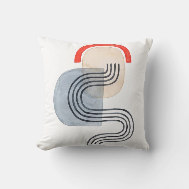 Deco Sunrise IV Throw Pillow (Front)