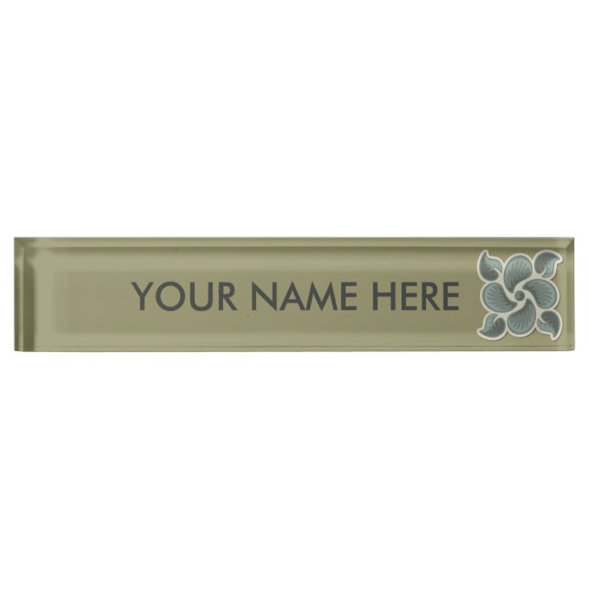 Deco tile 2 desk name plate (Front)