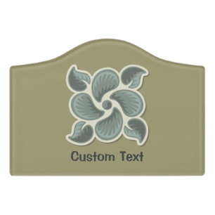 Deco tile 2 door sign