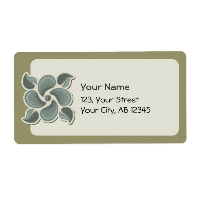 Deco tile 2 label (Front)