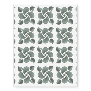 Deco tile 2 temporary tattoos