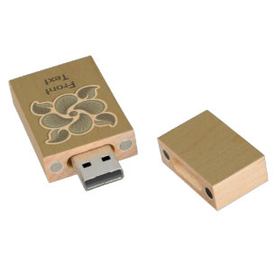 Deco tile 2 wood flash drive