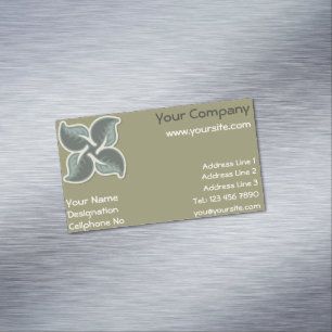 Deco tile 3 business card magnet