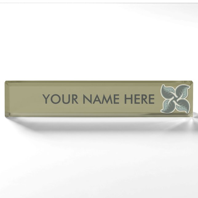 Deco tile 3 desk name plate (Front)