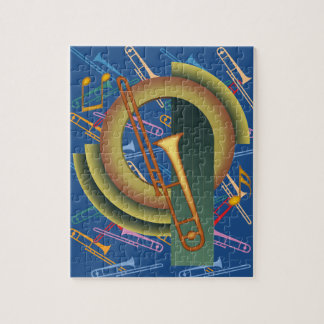 Deco Trombone Jigsaw Puzzle