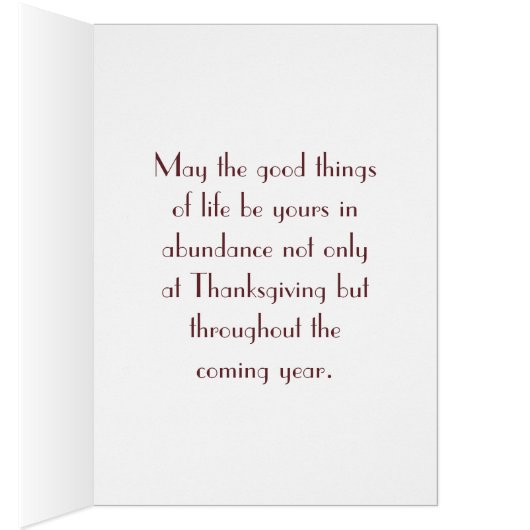 Deco Turkey Thanksgiving (Inside (Right))