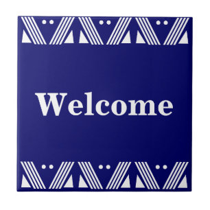 Deco Welcome Sign Tile