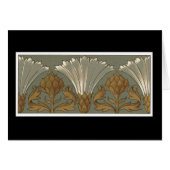 Deco White Fan Flowers With Gold and Gray (Front Horizontal)