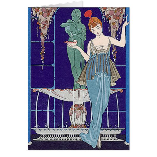Deco Woman in Blue Cards (Front)