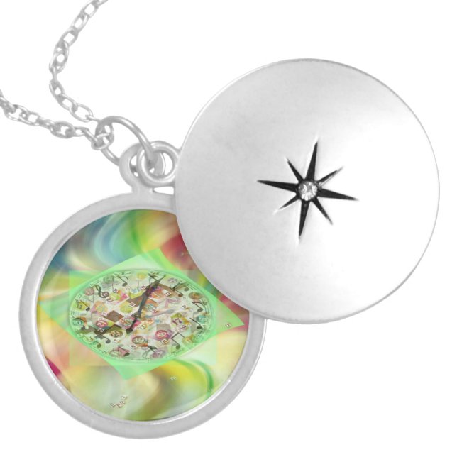 DeCoder Ring Cosmic Seer Locket Necklace (Front)
