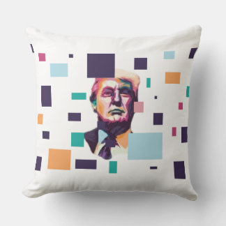 Decoding The Face Of Power. Throw Pillow