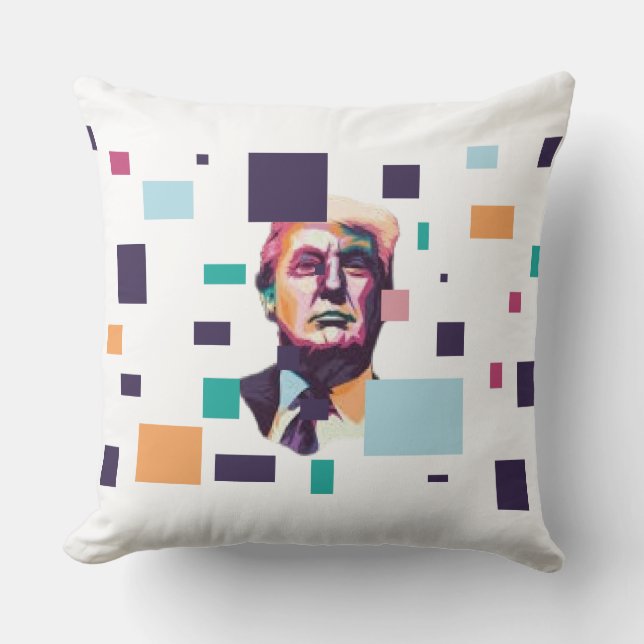 Decoding The Face Of Power. Throw Pillow (Front)