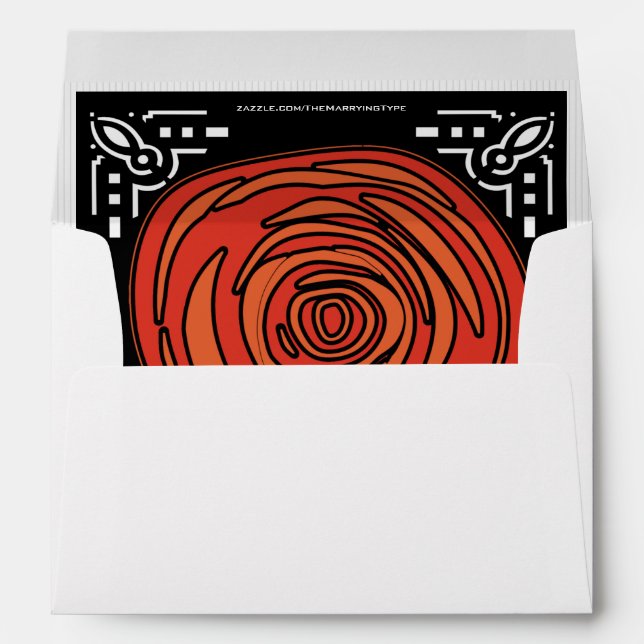 Decofied Roses (Personalized 5x7) Envelope (Back (Bottom))