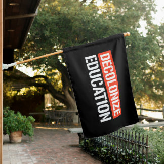 Decolonize Education Rectangular Sticker House Flag