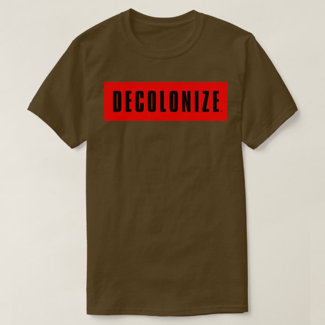 Decolonize Your Mind Stay Woke Resist amp ProtestT T-Shirt (Design Front)