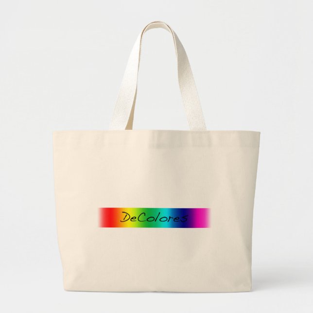 DeColores Banner Large Tote Bag (Front)