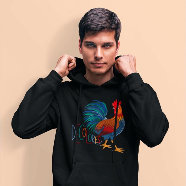 DeColores Cursillo Colorful Rooster Hoodie (Creator Uploaded)