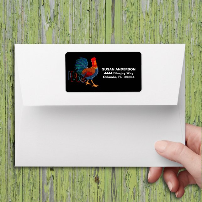 DeColores Cursillo Colorful Rooster Label (Creator Uploaded)