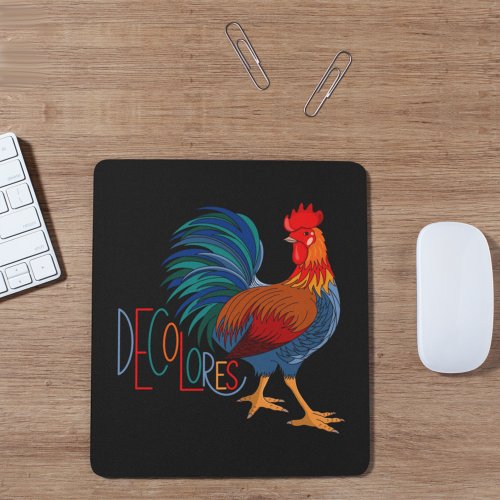 DeColores Cursillo Colorful Rooster Mouse Pad