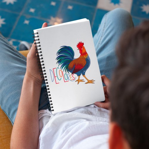 DeColores Cursillo Colorful Rooster Notebook