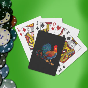 DeColores Cursillo Colorful Rooster Poker Cards