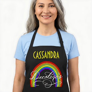 DeColores Cursillo Rainbow Faith Religion Apron