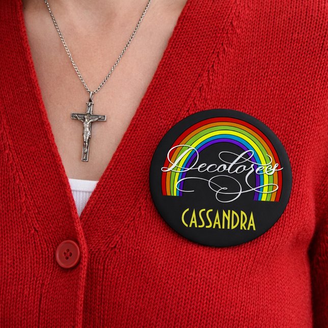 DeColores Cursillo Rainbow Faith Religion Button (Creator Uploaded)