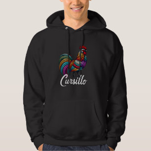 DeColores Cursillo Rainbow Rooster Catholic 6 Hoodie