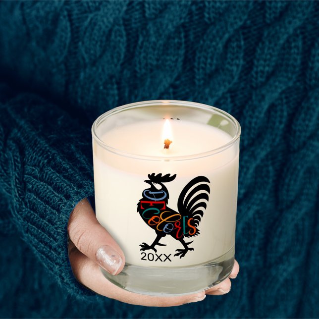 DeColores Cursillo Rooster Black Silhouette  Scented Candle (Creator Uploaded)