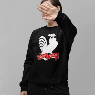 DeColores Cursillo Rooster Silhouette with Banner Sweatshirt