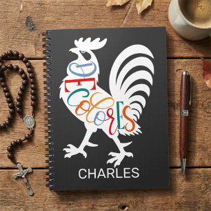 DeColores Cursillo Rooster White Silhouette  Notebook