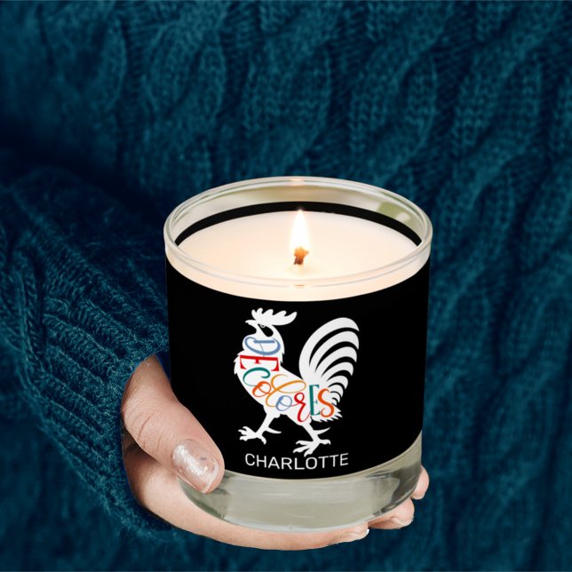 DeColores Cursillo Rooster White Silhouette  Scented Candle (Creator Uploaded)