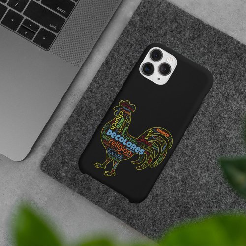 DeColores Cursillo Rooster Word Cloud  iPhone 15 Pro Max Case