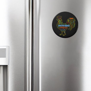 DeColores Cursillo Rooster Word Cloud Magnet