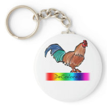 DeColores Rooster Keychain