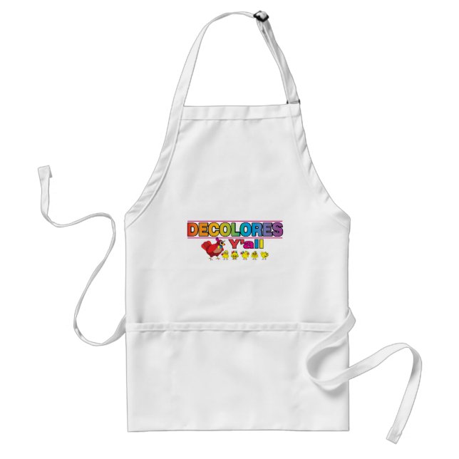 DECOLORES Yall Adult Apron (Front)
